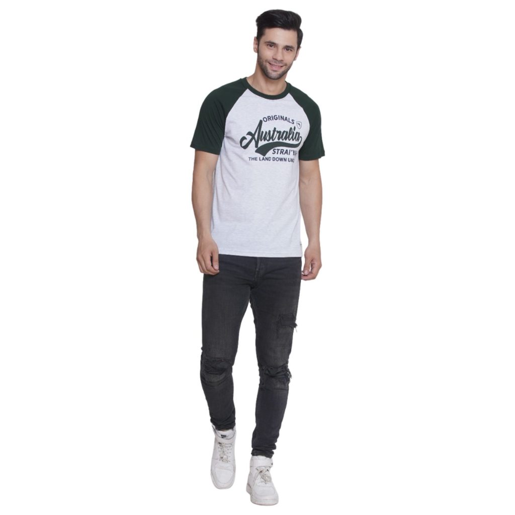Forest Green Raglan Australia Raglan Unisex Tshirt Ash & Forest Green – Irish Connexxion ...